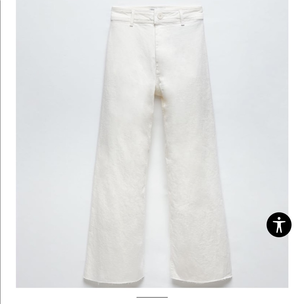 Zara the marine white jeans